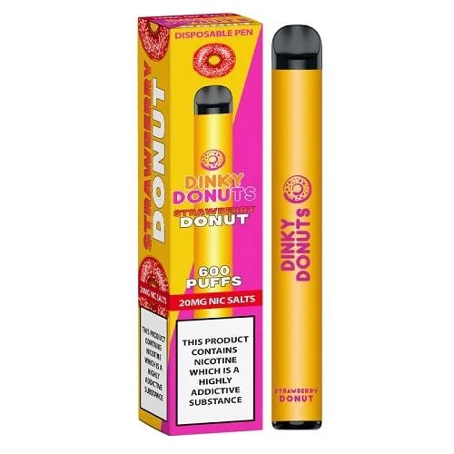 Cigarrillo E E-cigarrillo Pen Dinky desechables Donuts 600 inhalaciones 2ml Pre-Filled el rodillo de malla caso auténtico de la batería recargable 400mAh