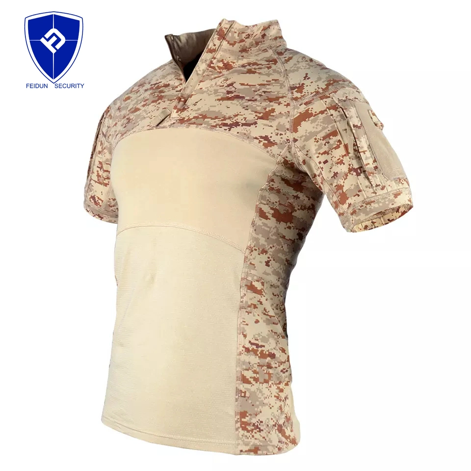 6 Colors Quick-Drying Short Sleeve Tactical T-Shirt Combat Military-Style Knitted Frog T-Shirt