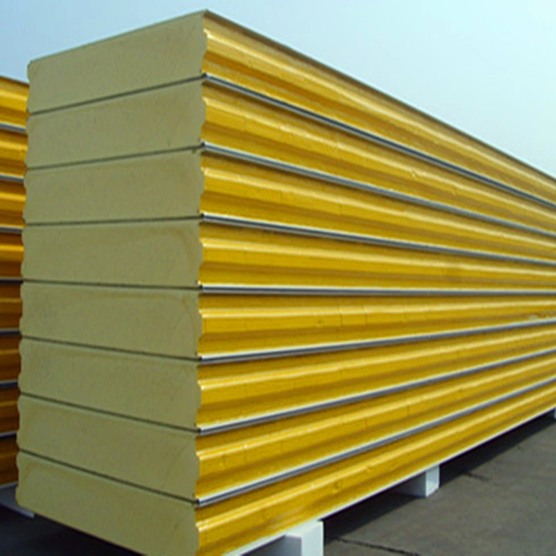 Roof Wall Cutting EPS/Rockwool/PIR Sandwich Panel for Steel Structure