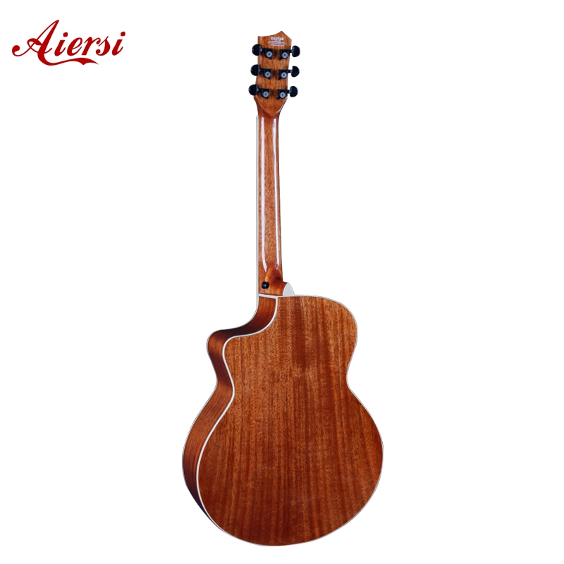 Aiersi Hot Sale buena calidad sólida Top Guitarra acústica Sapce-Star Para Youngs