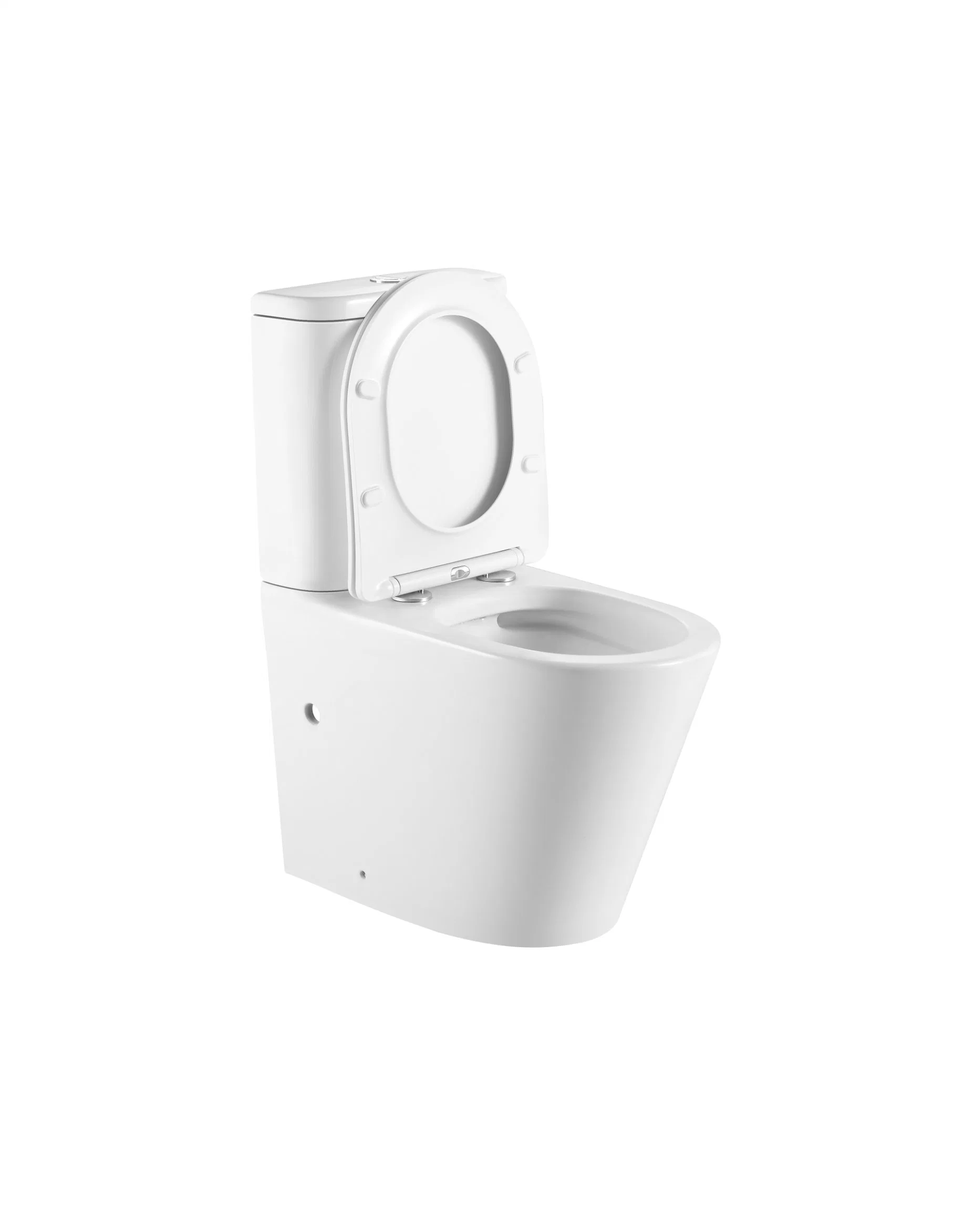 Manufacturer Glazed Sanitary Ware Ceramic White Color Porcelain P-Trap Toilet