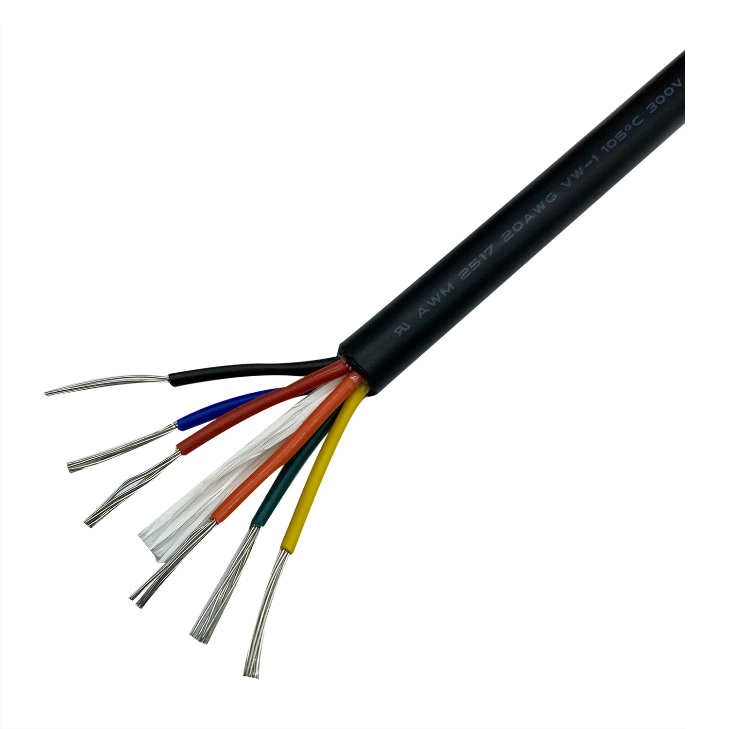 UL2517 Electrical PVC Shielded TPE Tinned Copper Wire Multi Conductor Cable