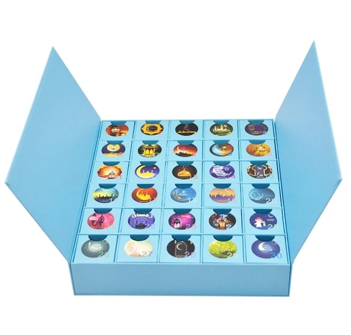 Ramadán Blind Box Caja de regalo personalizado Calendario de cuenta regresiva de Oriente Medio musulmán Ramadan Festival Embalaje