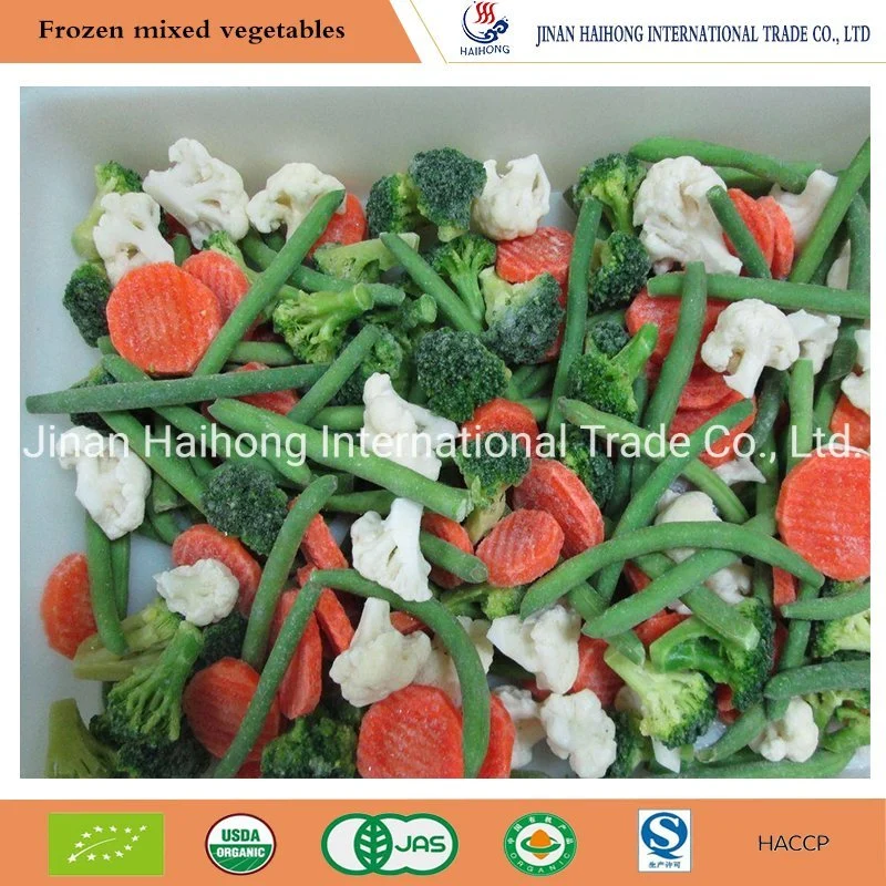 Carrot Corn Green Peas Breakfast Certified Frozen Mixed Vegetable