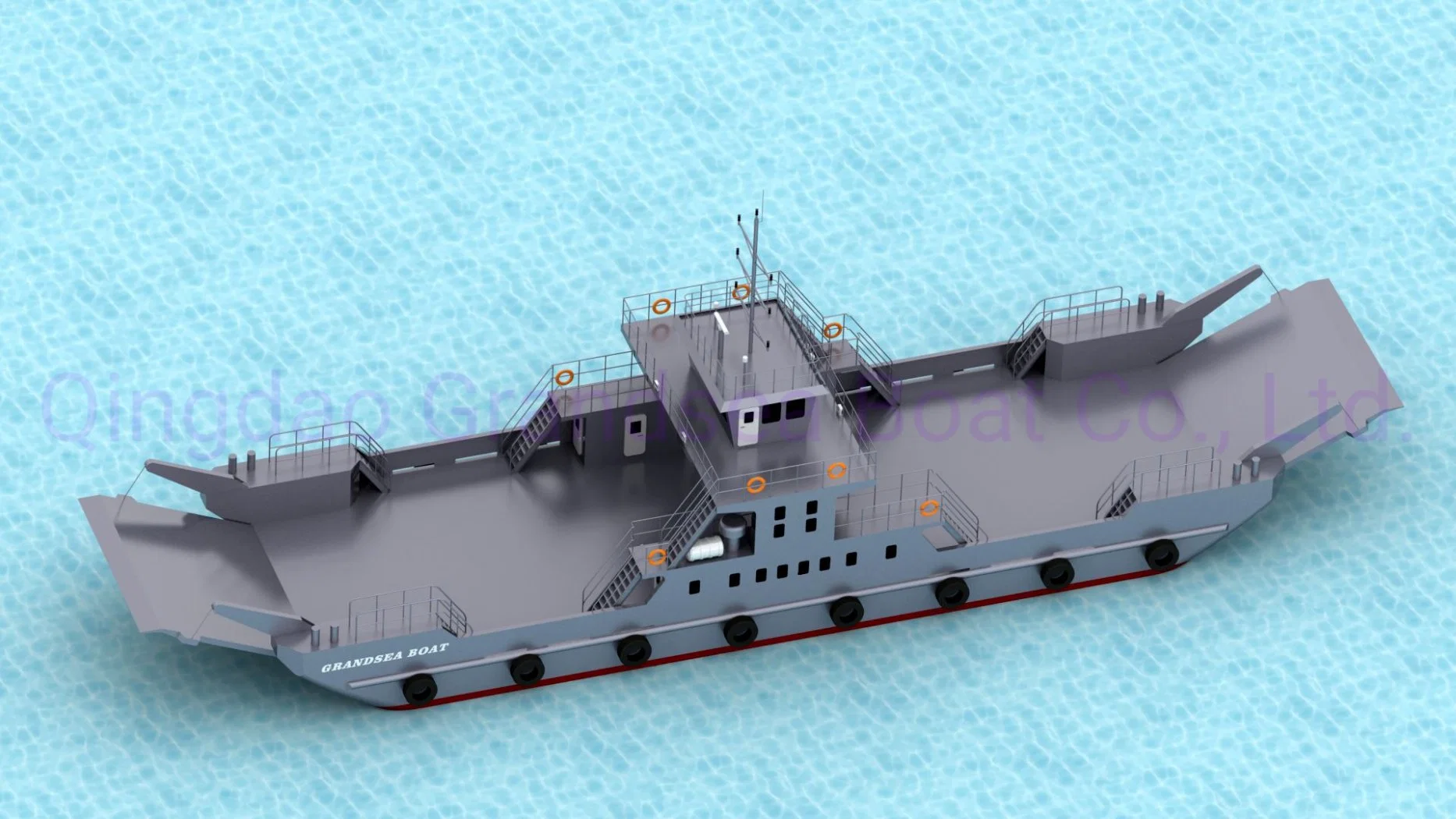 Chinese Manufacturer 38m 125FT Large Steel Car Roro Ferry Ship for Sale