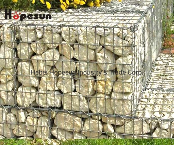 Multiple Size Modern Gabion Mesh Privacy Fence Welded Gabion Wall