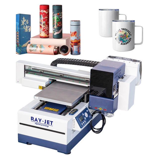 Digital Label Printing Machine with Premier and Coating for Pen/Cups Printing A3 UV Printer