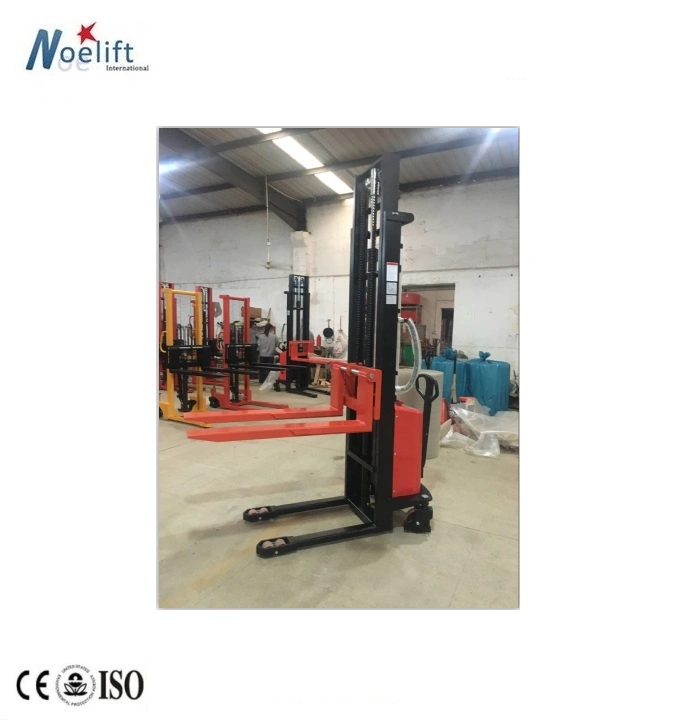 1500kg Portable Hydraulic Semi Electric Pallet Stacker Forklift