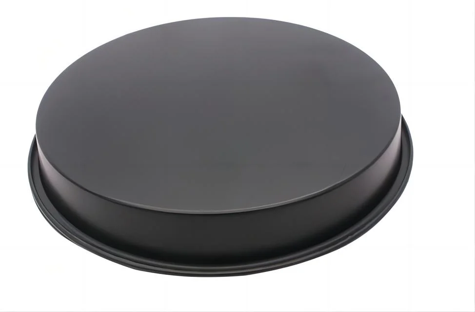 Atacado vários tamanhos non-Stick Round Carbon Steel Pizza Pan baking Tabuleiro