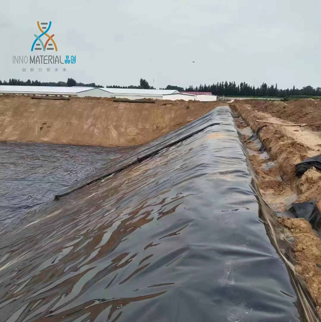 مقاومة التمزق ثقب في بلا لف ورق +Geotextile HDPE Geomembane البطانة