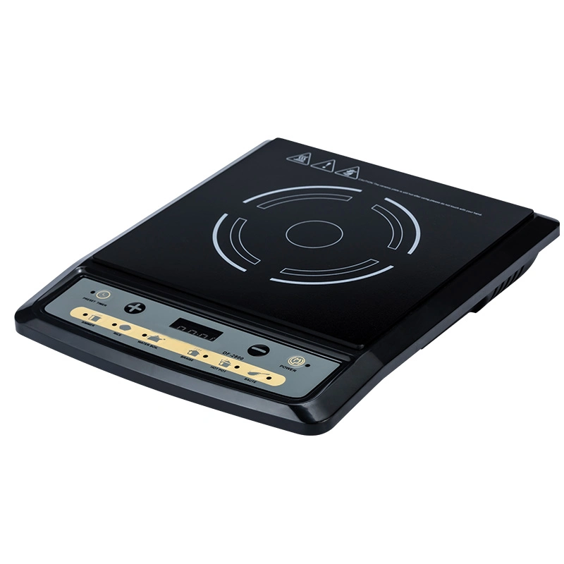 Hot Factory Price Wholesale Black Crystal HD Layoutcooker 1400W~2000W Induction Cooker