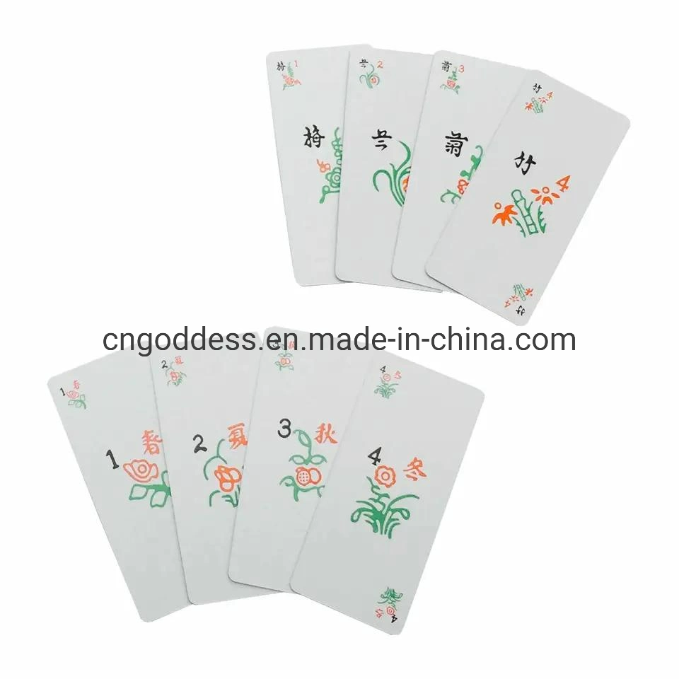 Waterproof Portable Paper Mahjong Playing Cards Set