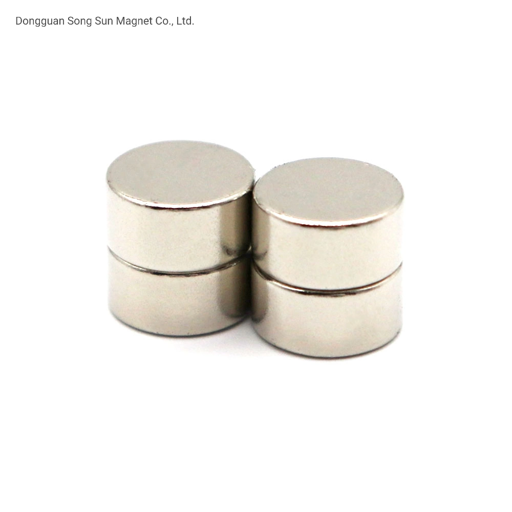 ISO/Ts 16949 Certificated Rare Earth Permanent Coated Mini Cylinder Neodymium Micro Magnet