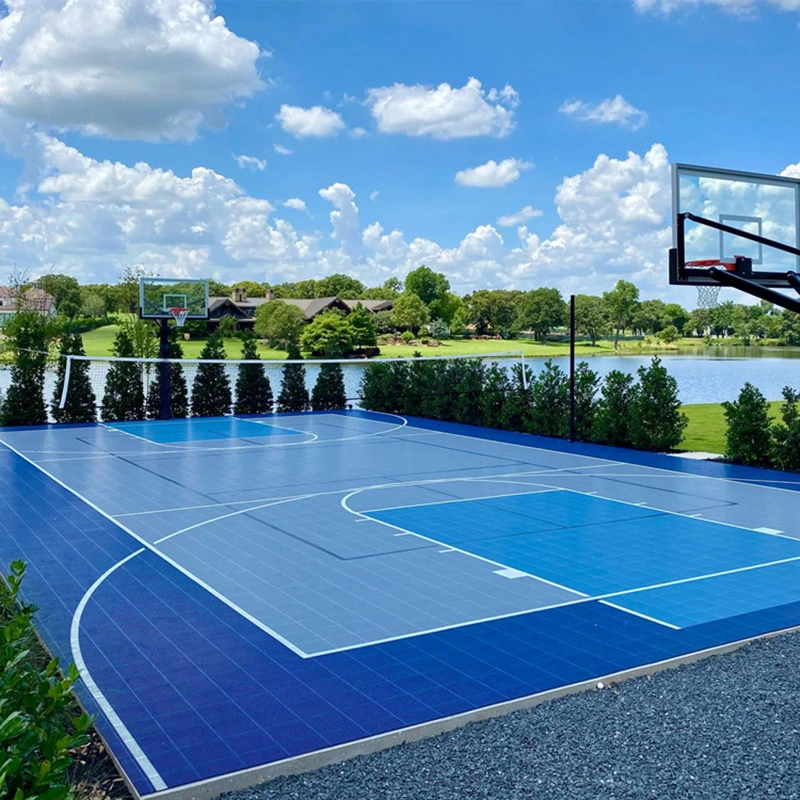 Free Sample Interlocking Sports Court Surfaces Synthetic Basketball Court Outdoor Floor Tiles Mat Material