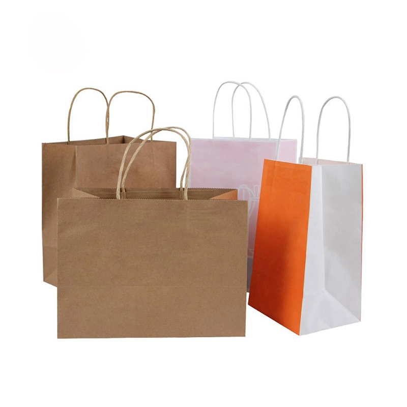 Custom Made Reusable Carrier Handle Shopping Paper Gift Bag