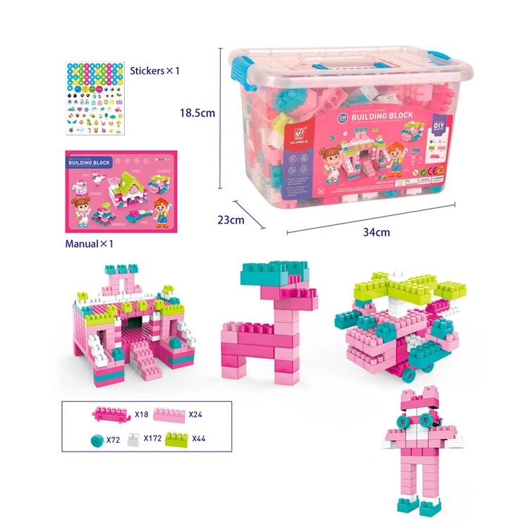 2023 New Arrival 330PCS Children DIY Building Blocks Set Educational Blocks Toys for Kids