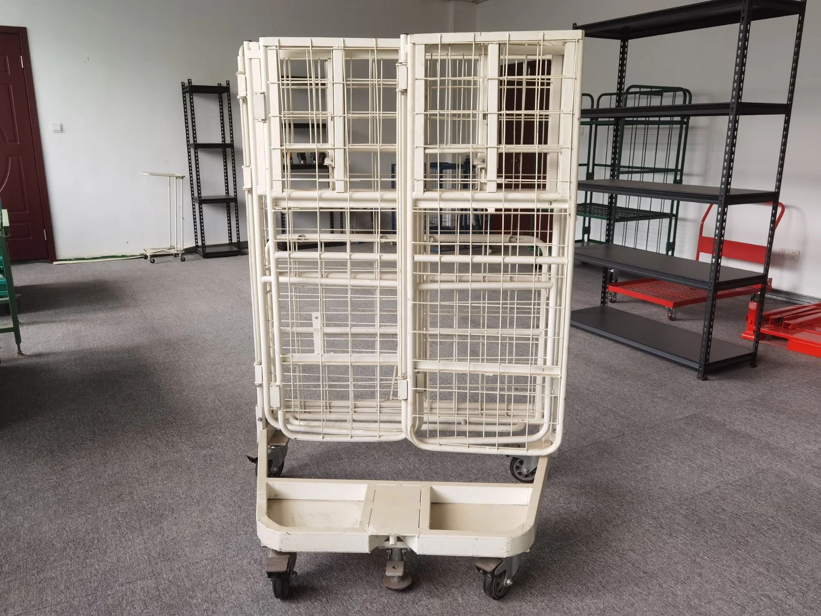 Customized Metal Folding Supermarket Wire Roll Container Logistic Pallet