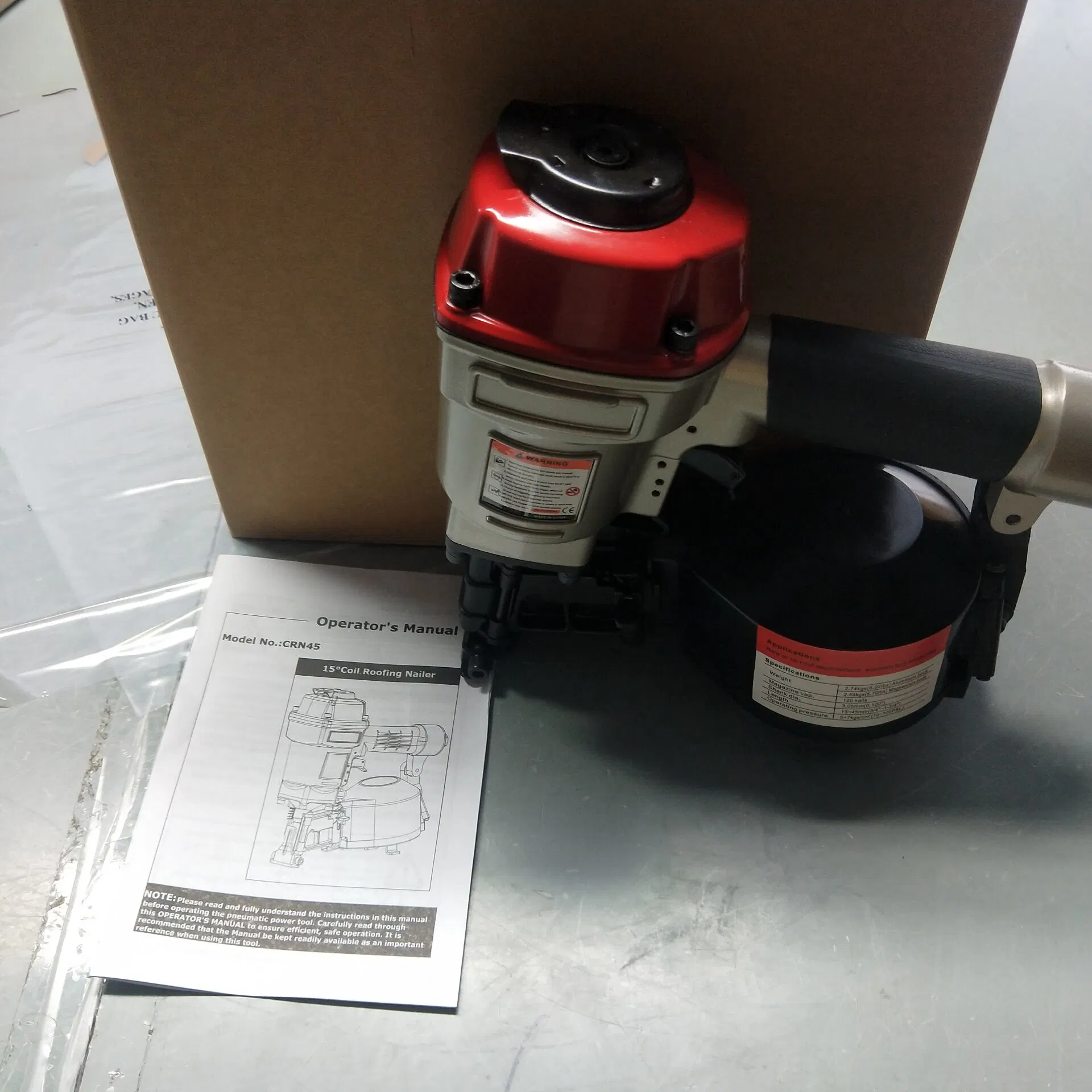 Crn45 Pneumatic Roofing Nail Gun for Construction