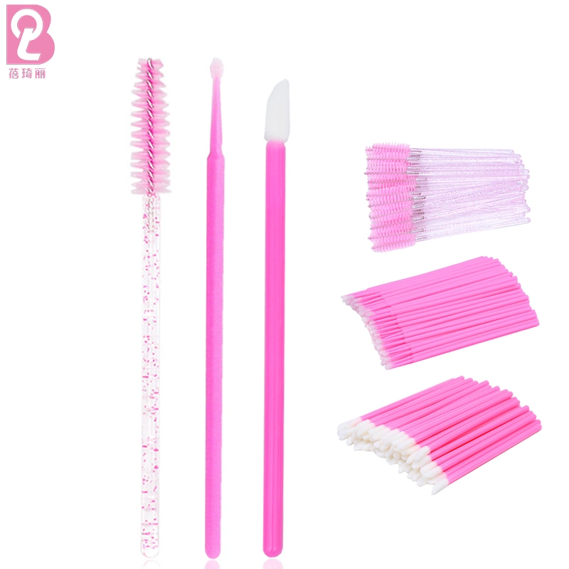 Beiqili Flocked Disposable Lip Gloss Applicator Wands Lip Brush Lipstick Makeup Tools for Lipstick Make up Maquillaje