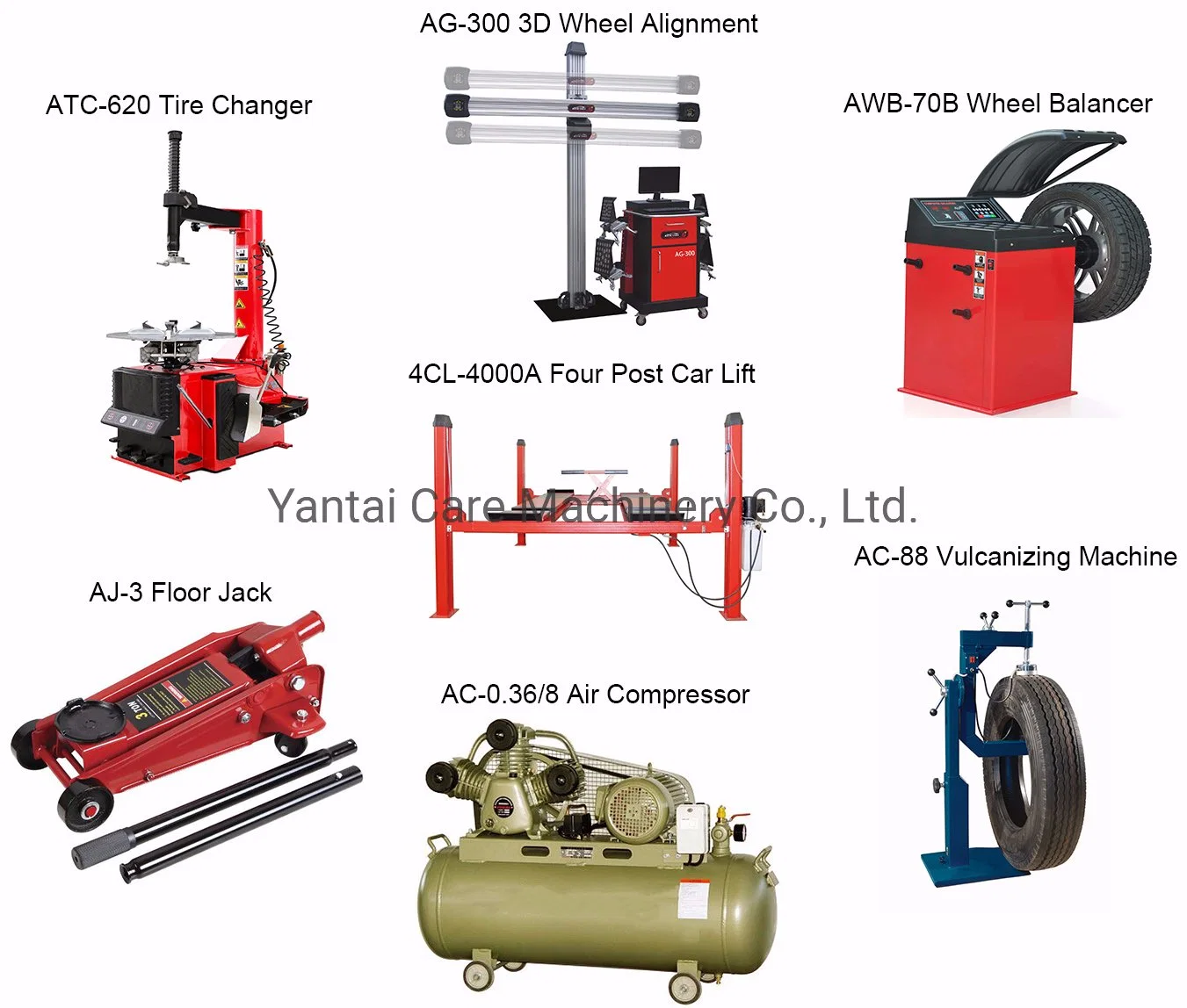 Tire Balancer Changer, Alignment Lifter Full Equipment for Tire Repair Shop