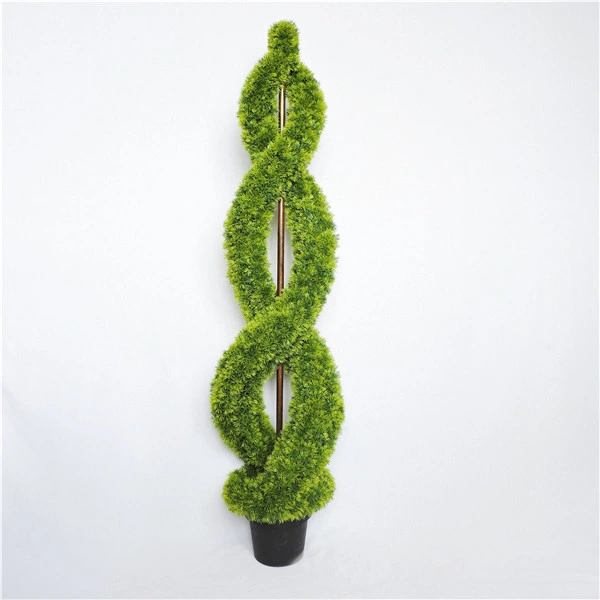 H150 Cm Decoration Garden Feature Topiary Spiral Grass in Pot