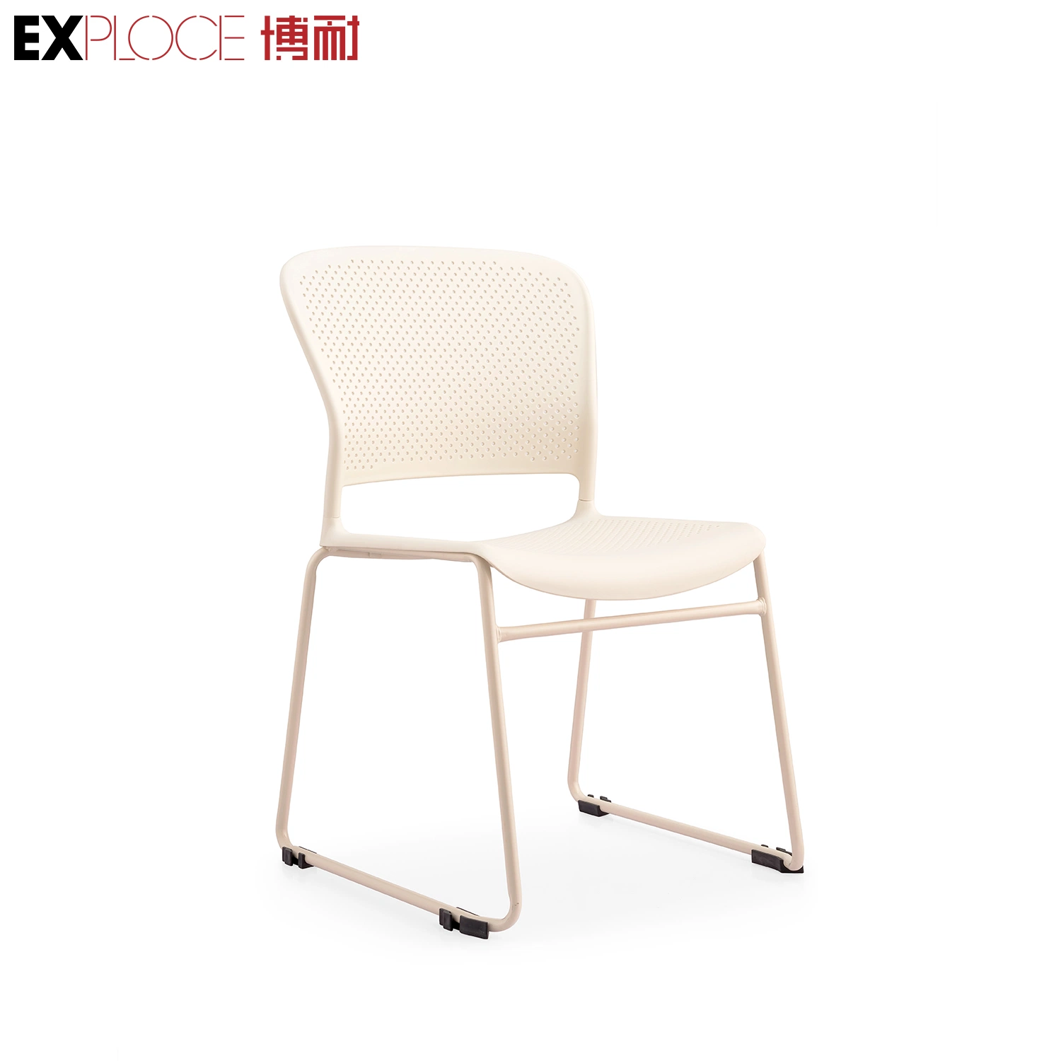 School Restaurant Plastic Dining Foldable Stackable Office Electroplated Solid Steel Leg Wholesale/Supplier Study Outdoor Lecture Chairs