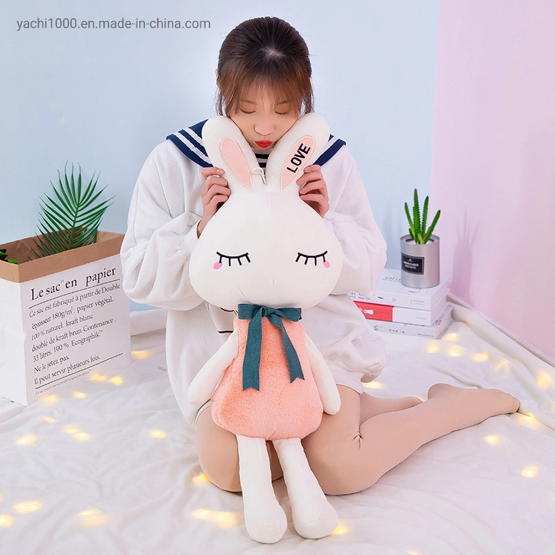 Beautiful Customized Add Logo Plush Stuffed Soft Toy Bunny Rabbit