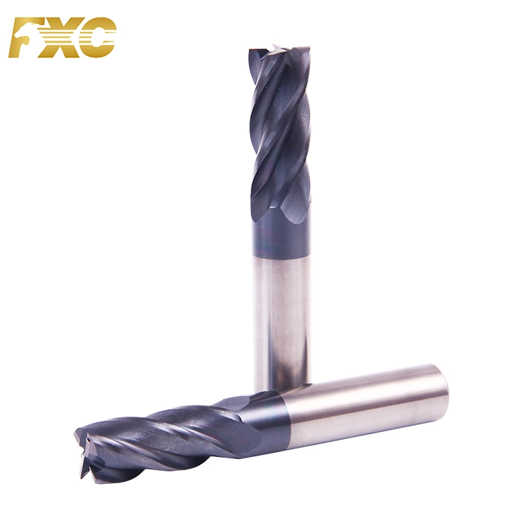 4 Flute HRC50 Solid Carbide End Mill Diamond Coating Cutting Tool