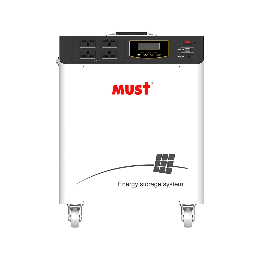 Must Hbp1800 Solar Power System Inverter 1kw 2kw 3kw Portable LiFePO4 Lithium Ion Energy System