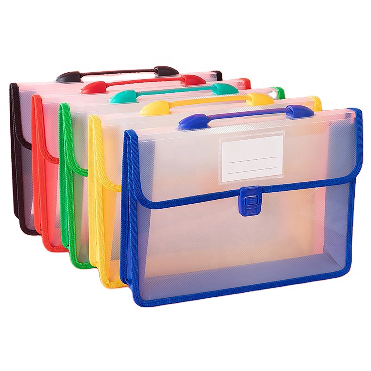 New Multicolor A4 Expand with Plastic Wallet Folder for Office Schools