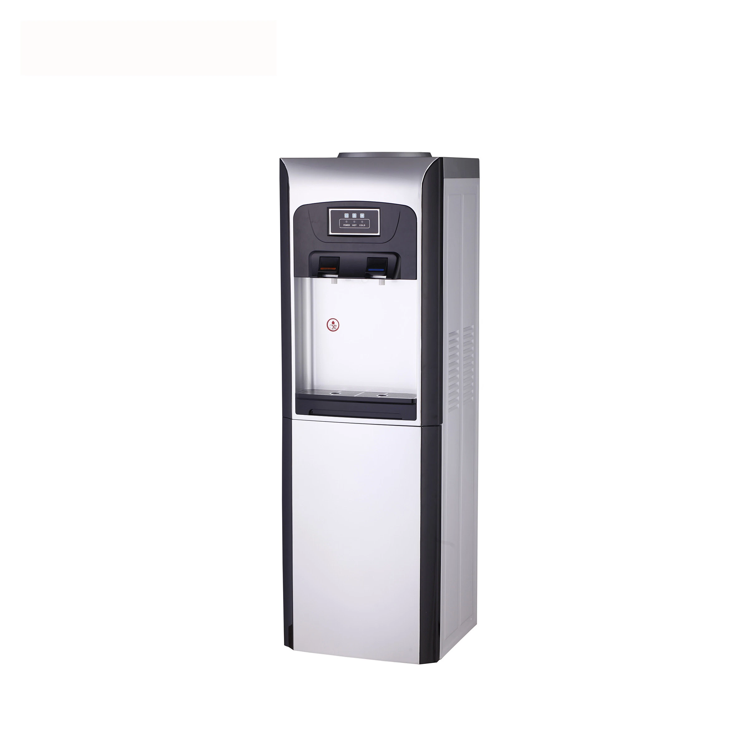 En el suelo del compresor dispensador de agua caliente y frío suelo /dispensador de agua Vertical / Filtro / refrigerador de agua/agua/Filtro purificador de agua con el gabinete