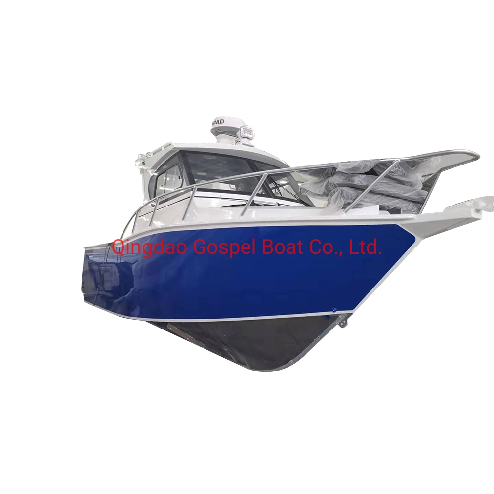 Gospel Boat 7,5m Embarcadero de pesca de aluminio Patrulla Barco Comercial Para la venta