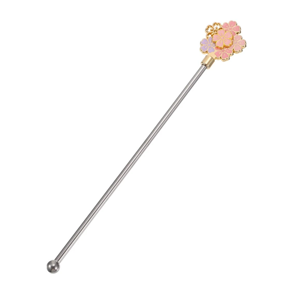 Stainless Steel Flower Reusable Coffee Stirrers Swizzle Sticks Coffee Cocktail Beverage Drink Stirrer Stick