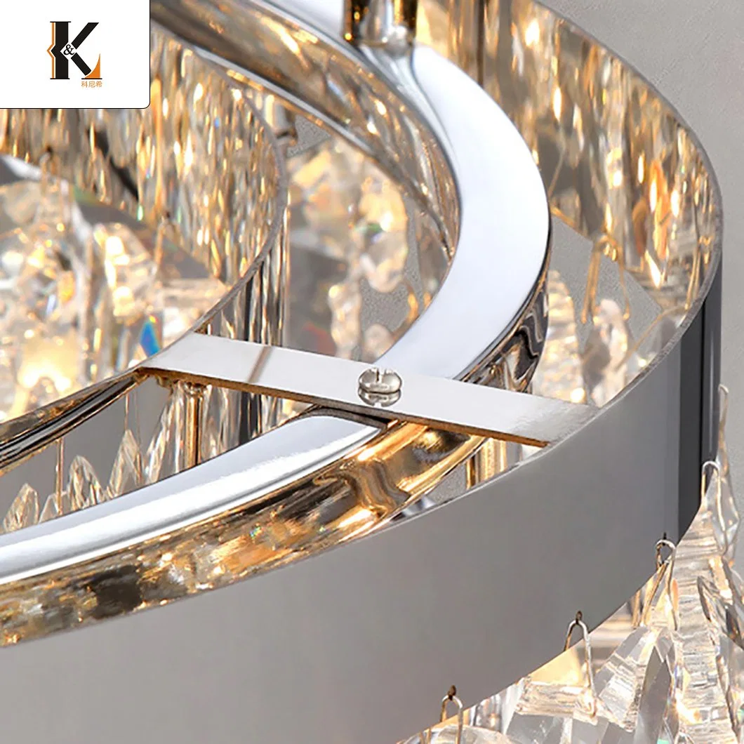 Acryl Kronleuchter Kristalle China Probe Frei Hängende Decke Lampen Ring Luxus Kristall Kreis LED Acryl Lampe Kronleuchter moderne LED Anhänger