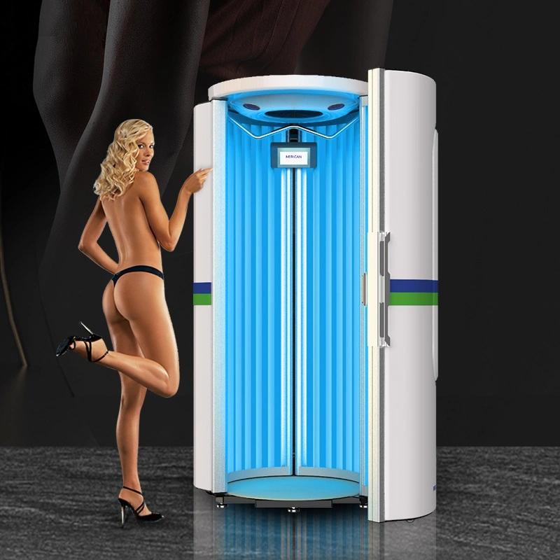 Beauty Salon Equipment UV Skin Tanning Beds Vertical Solarium for Salon