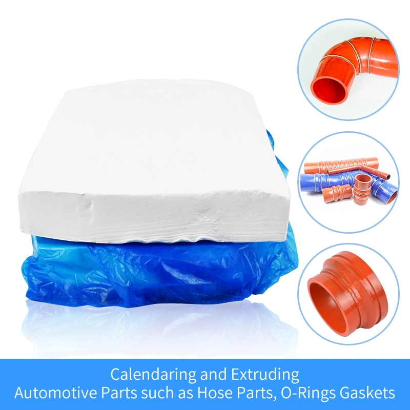 Extrusão borracha não curada matéria-prima FKM Pré-composto Fvmq Fluorossilicone Matéria-prima
