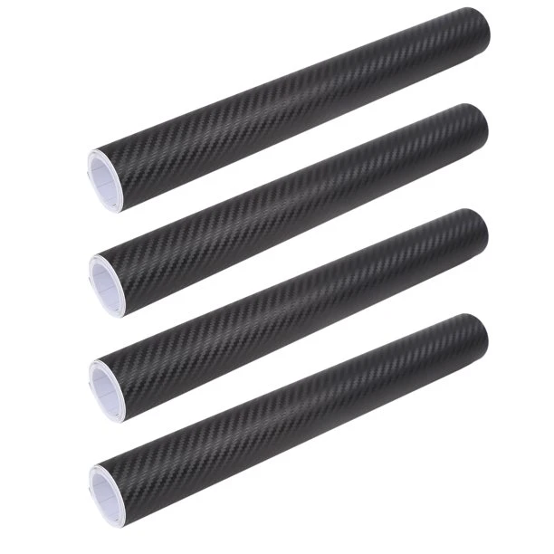 Alquiler de Órgano universal Film adhesivos Nano de 3D impermeable de fibra de carbono negro de la puerta automática de Windows que cubre la pegatina de vinilo de envoltura