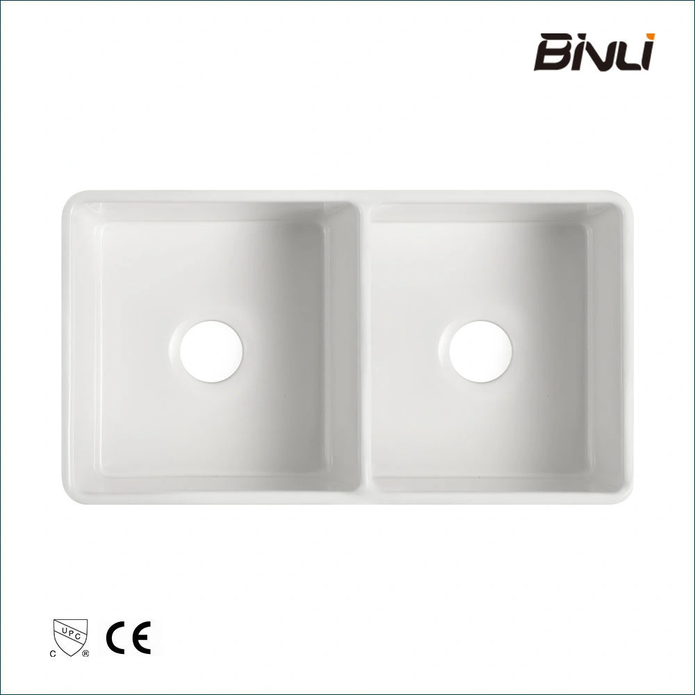 Scratch-Resistant Wholesale/Supplier Price Hygienic Glaze Hot Sale Kitchen Sink with Drain Board