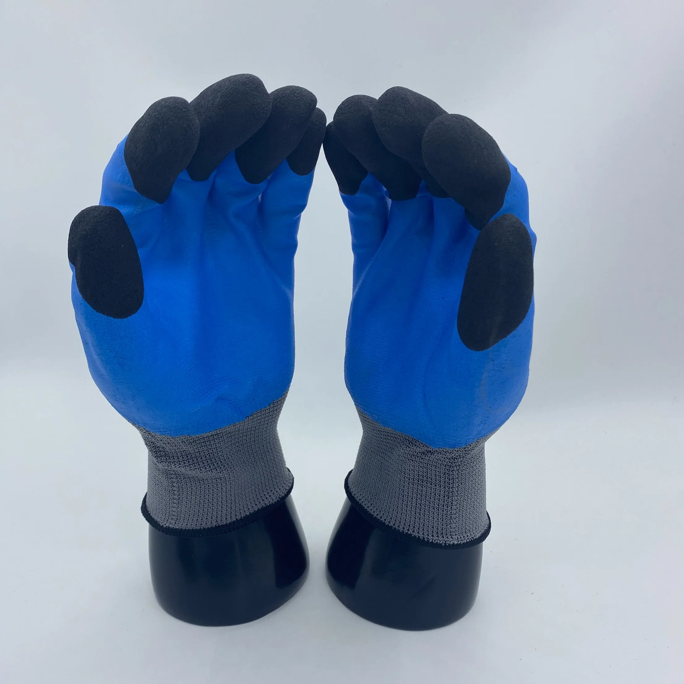 Rubber Impregnated Anti Slip Water Proof Latex Sandy Palm Double Coated Safety Work / Working Labour Industrial Safety Gloves