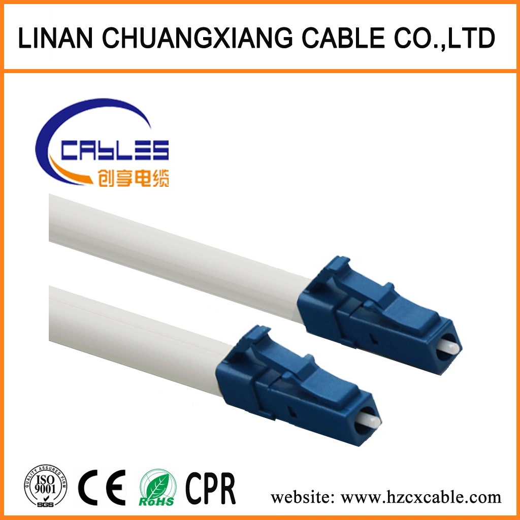 Single Mode FTTH Flat Fiber Optic Drop Wire Cable Patch Cord