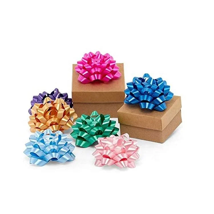Hot Sale Wholesale Christmas Star Bow Ribbon Set for Gift Wrapping