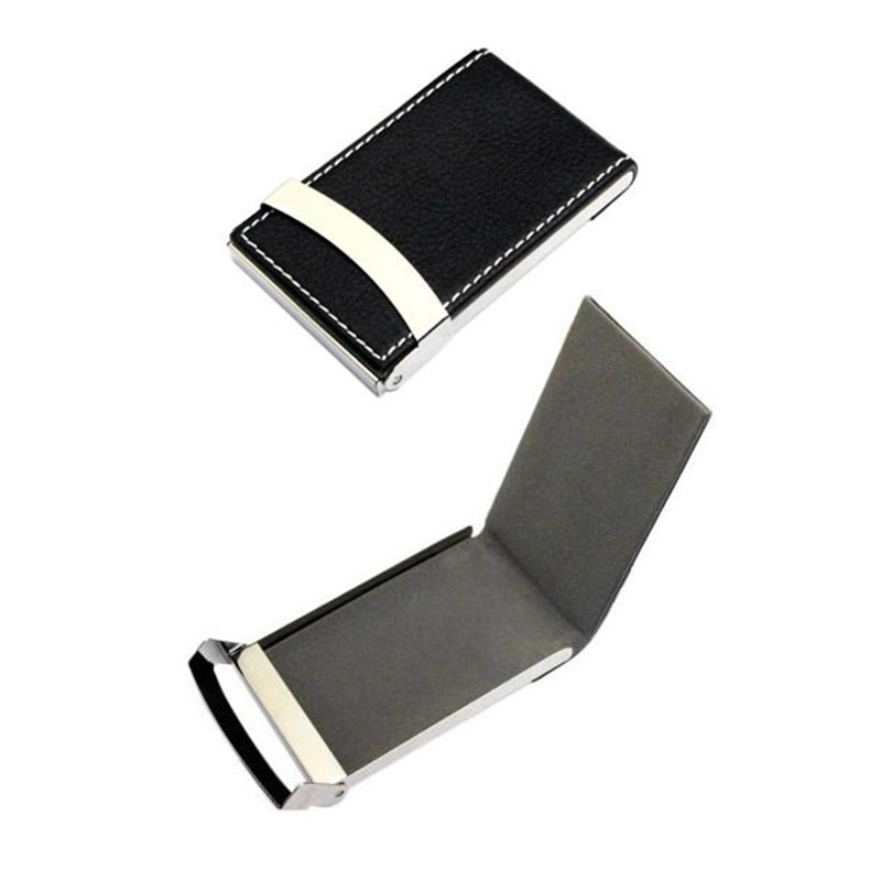 Wholesale/Supplier Custom Logo Gift Credit ID RFID PU Leather Metal Aluminum Business Name Card Holder Cartoon Card Holder