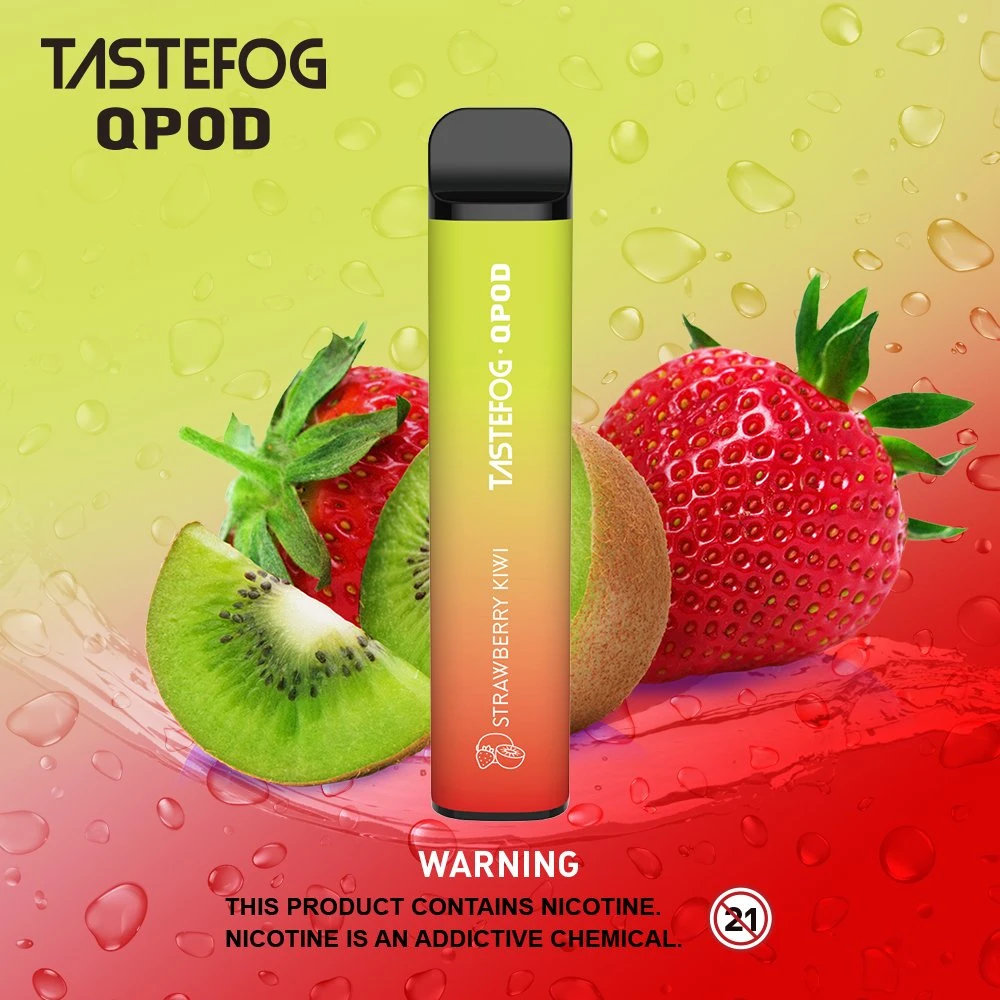 Fruchtgeschmack Pen Hookah Tastefog Qpod 2000 Puffs Einweg-Vape Bar 2K Puff Elektronische Zigarette