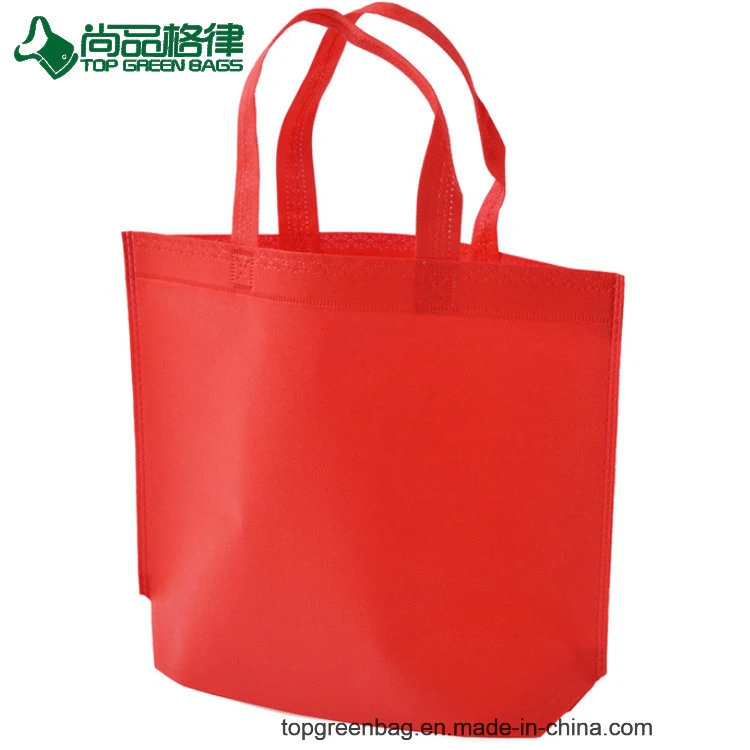 Custom Non-Woven Ultrasonic Heat Pressing Advertising Supermarket Shopping Promotion Bag