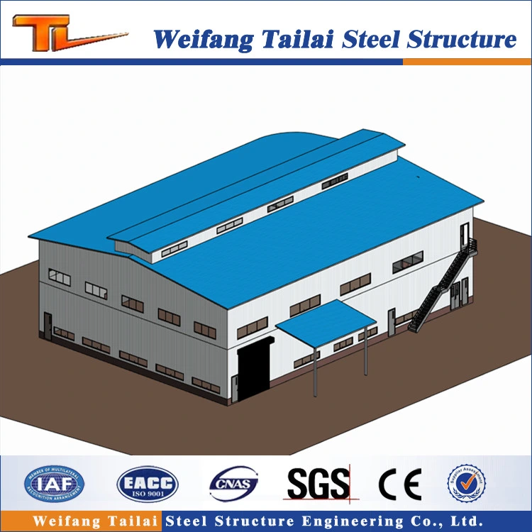 Steel Frame Construction Building Factory Design in Ecuador Prefabricated Warehouse