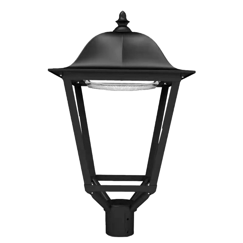 Lanterne de parc extérieure de haute qualité en aluminium IP65, lumière de rue de jardin à LED de 60W pour poteau.