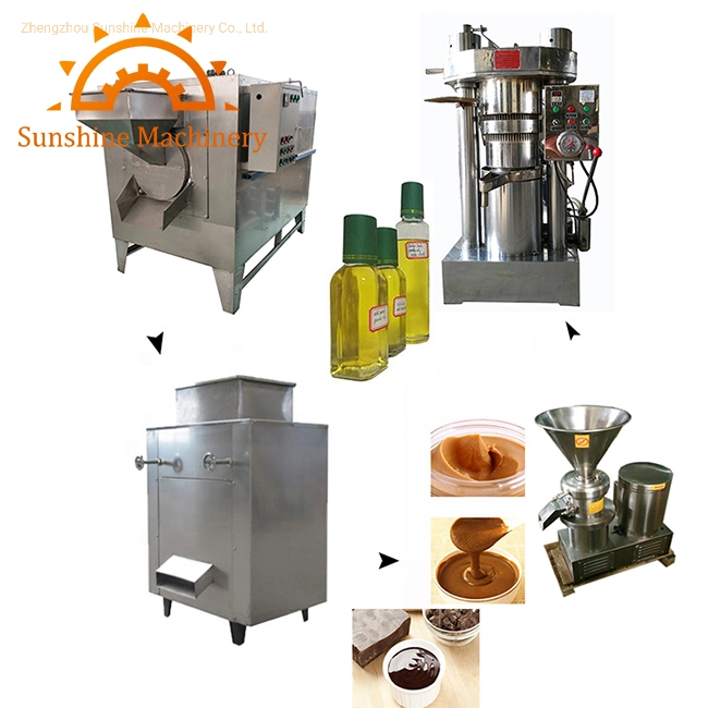 Cocoa Bean Powder Butter Oil Making Peeler Peeling Machine