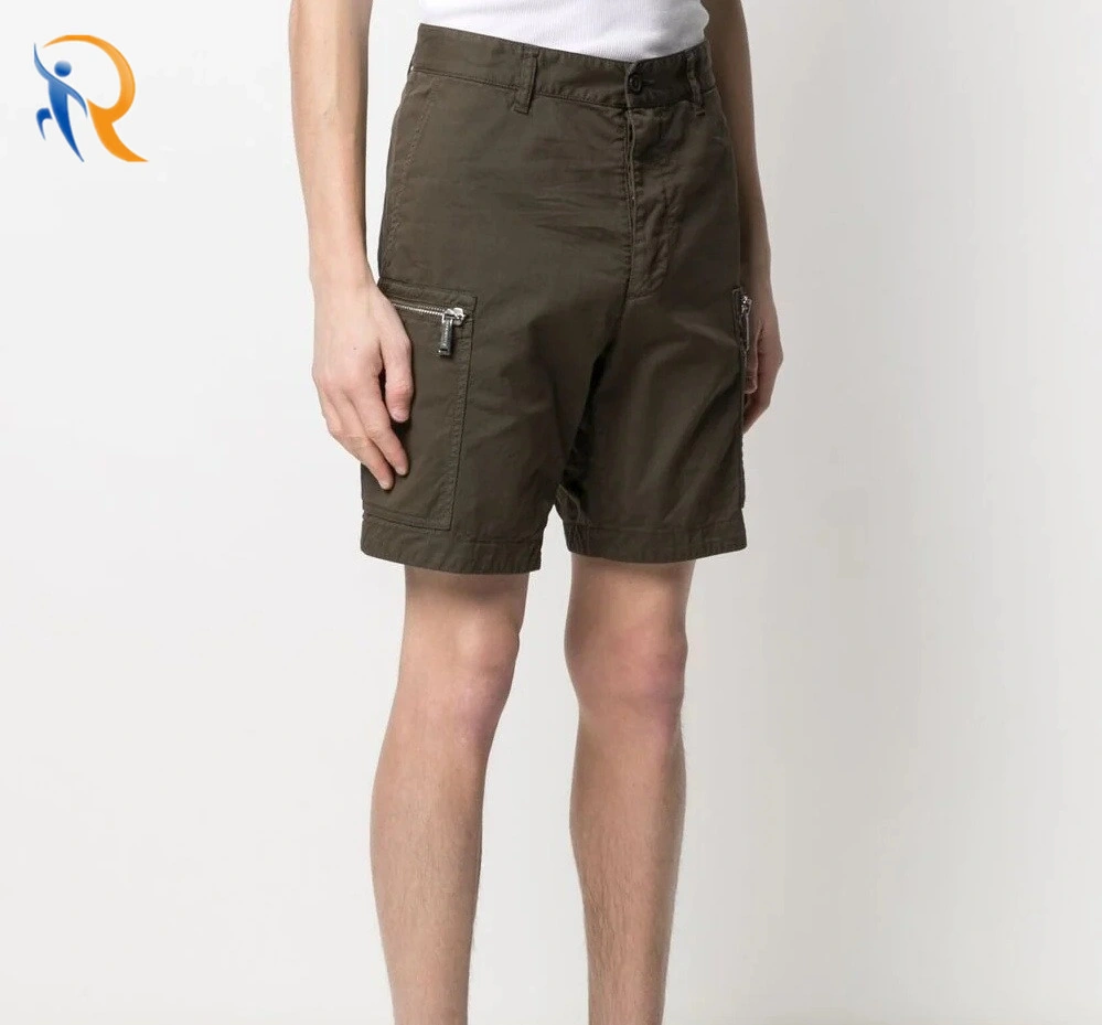 OEM Fashion Style Summer Comfy Casual Zip-Pocket Cargo Short for Men