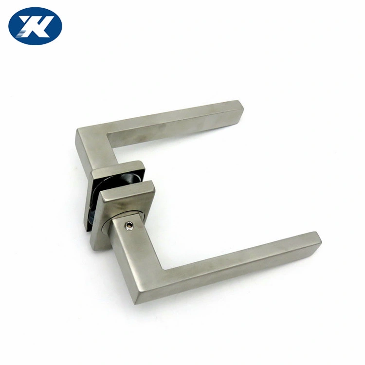 Stainless Steel Square Cover Inner Door Square Tube Lever Handle