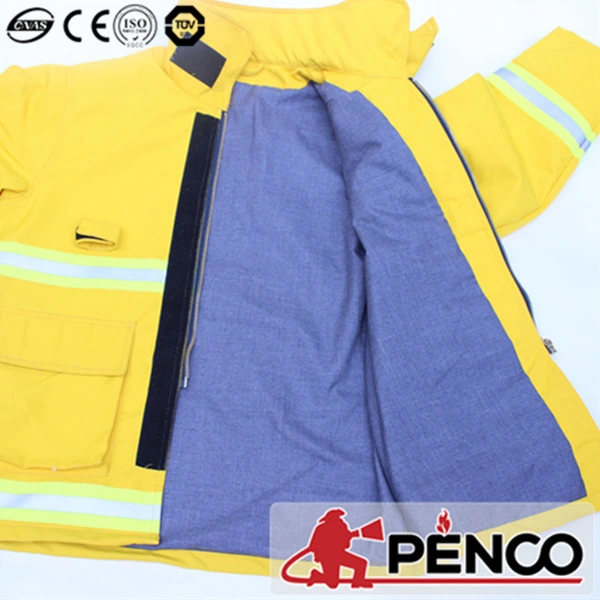 Penco Cheap Price Certificate Fire Fighter Suit New Blue Costume Fireman Customized Firefighting Suit